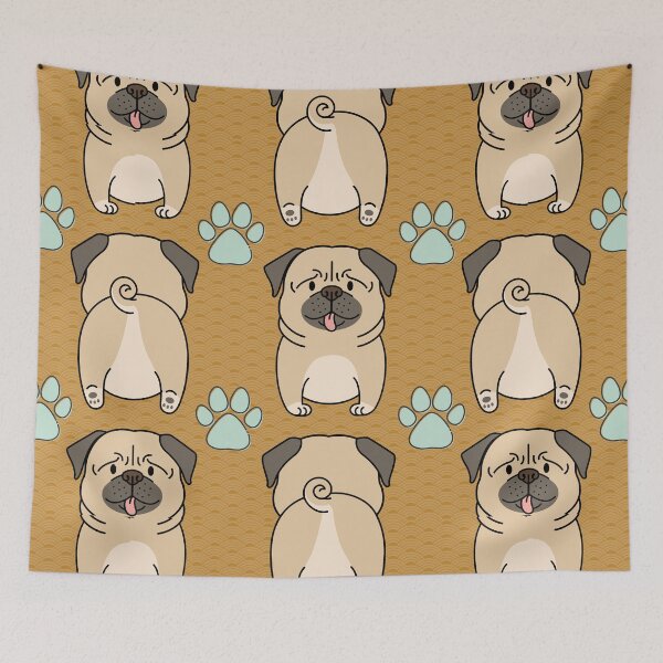 Item preview, Pug Bum designed and sold by ColorsandShapes.