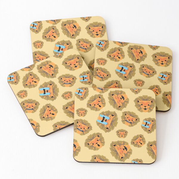 Item preview, Cute Emotional Lions Pattern Design - Yellow designed and sold by Onewivnacher.