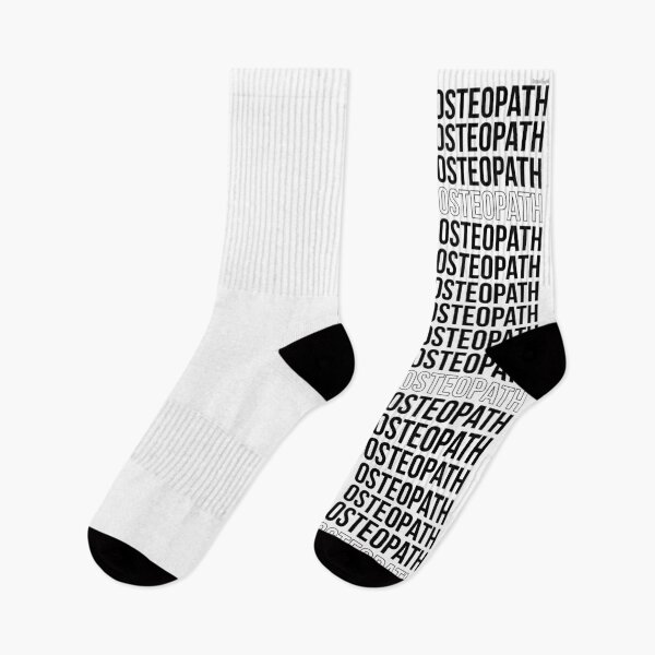 Item preview, Osteopath Inverted Black Socks | Osteohustle designed and sold by Osteohustle.