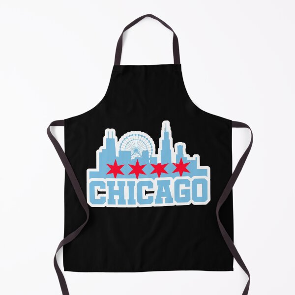 Item preview, Chicago Skyline Flag Colors White Outline designed and sold by AlexRinzler.