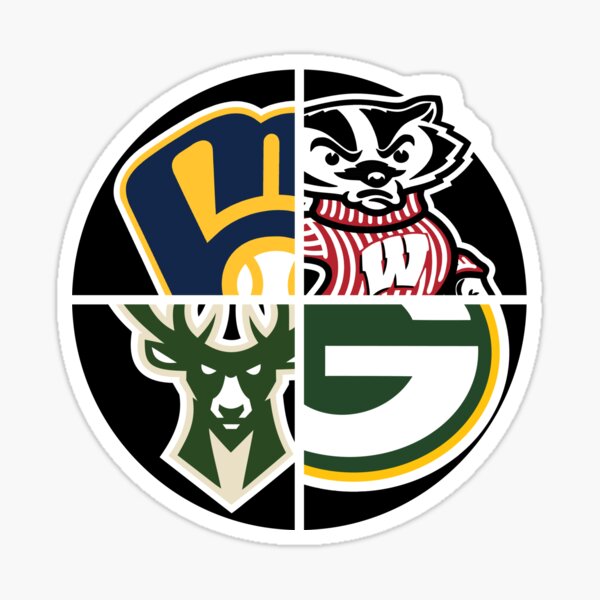 Wisconsin Sports Quad Sticker