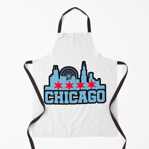 Item preview, Chicago Skyline Flag Colors Black Outline designed and sold by AlexRinzler.