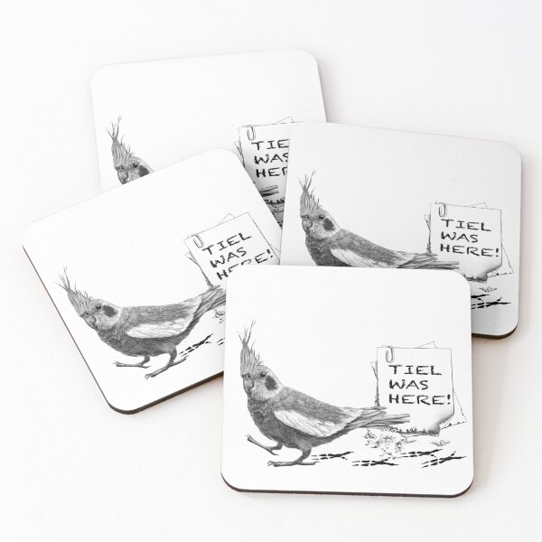Item preview, Tiel Was Here - Funny Cockatiel Humour designed and sold by Syddall Susan.