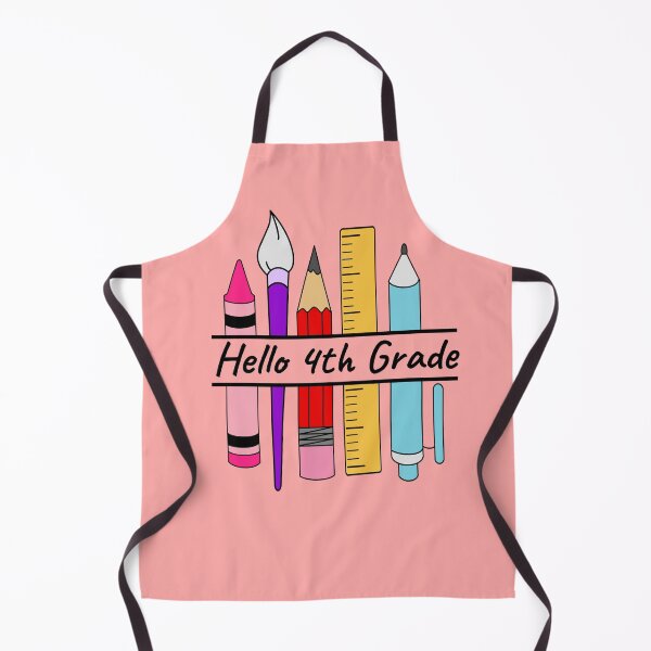 Item preview, hello 4th grade for the first day back to school designed and sold by champagnemoment.