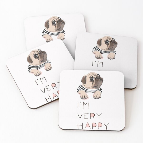 Item preview, Perro pug estoy muy feliz designed and sold by lehnhattien.