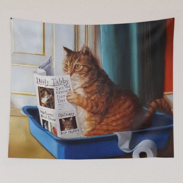 Item preview, Kitty Throne Painting designed and sold by ColemanOlmos.