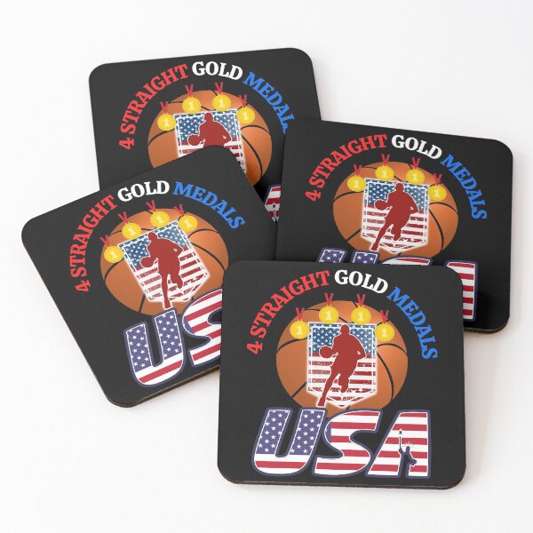 Item preview, Team USA Basketball - 4 Straight Gold Medals designed and sold by WoodburyLake.