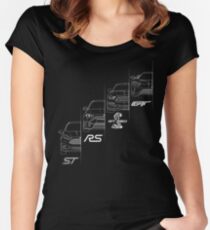 Ford Performance (White) Women's Fitted Scoop T-Shirt