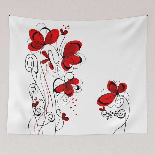 Item preview, Red Poppy Flowers designed and sold by BadCatDesigns.