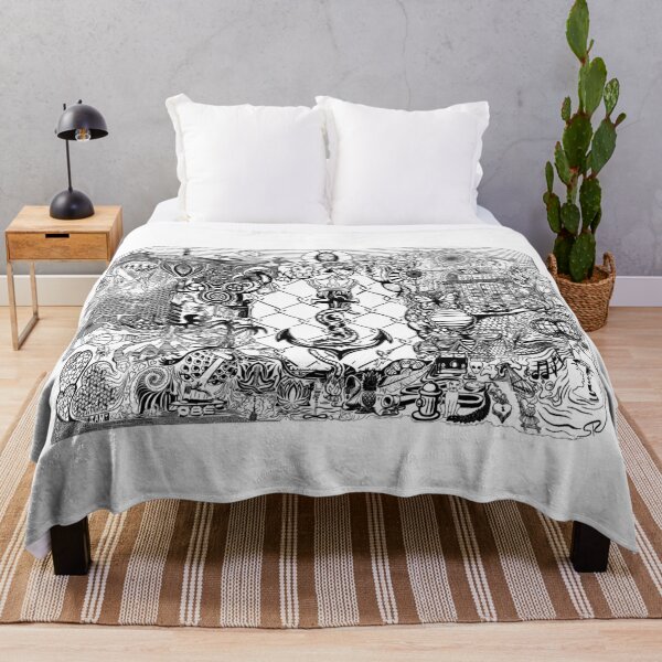 Divine Doodle Synchronicity Throw Blanket