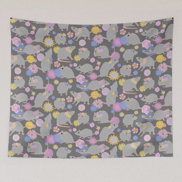 Item preview, Rats and Flowers designed and sold by Amy Hadden.