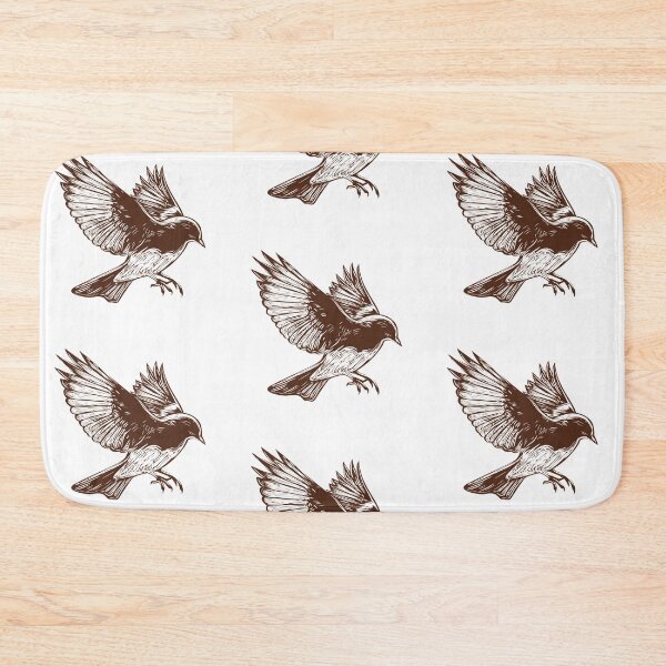 Item preview, Bird wood cut illustration. designed and sold by KasTanDesign.