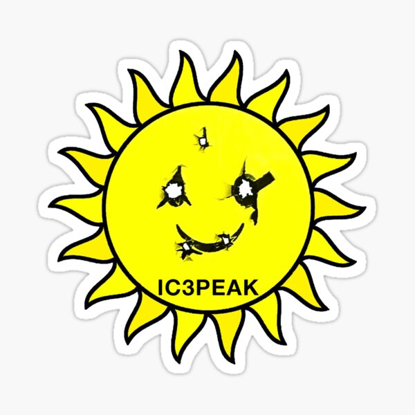 jaune Show IC3PEAK ice peak World Tour 2021 Sticker