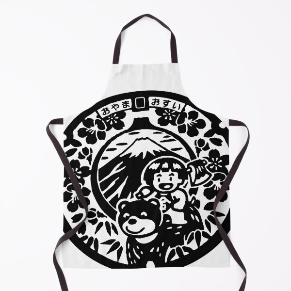 Item preview, Japanese boy and bear on manhole designed and sold by mattraski.