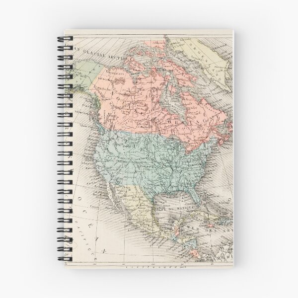Item preview, Vintage map of the United States of America, Canada and Mexico designed and sold by tdjacks.