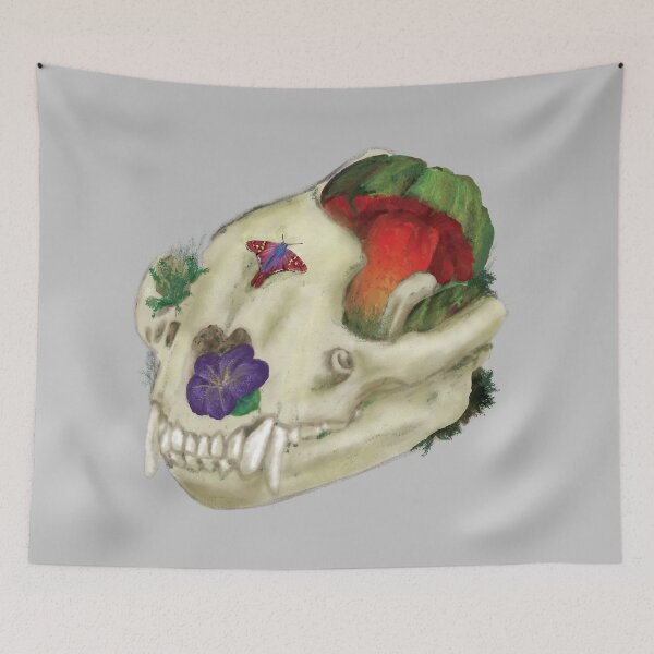 Item preview, Wolf bolete badger skull - garden and gardening  designed and sold by SeemsFamiliar.
