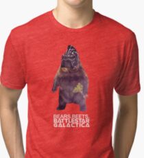 Bears Beets Battlestar Galactica Tri-blend T-Shirt