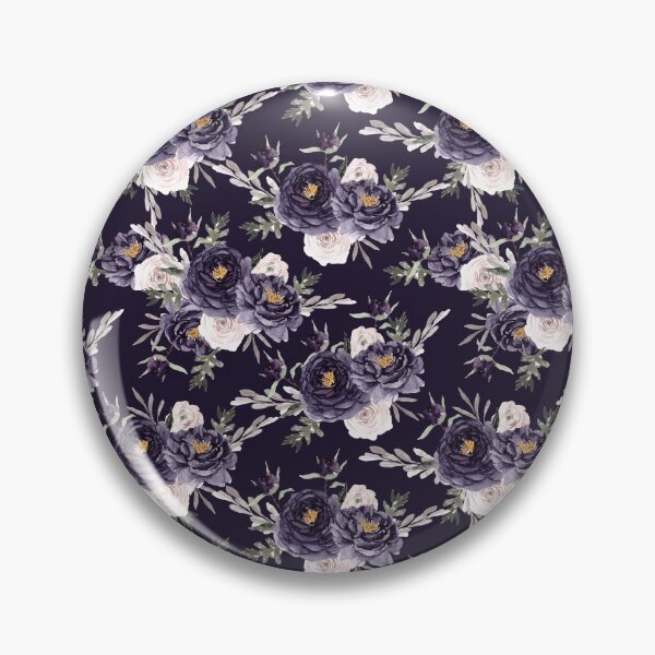 Item preview, Flowers on black patterned designed and sold by WeirdGirlGFX.