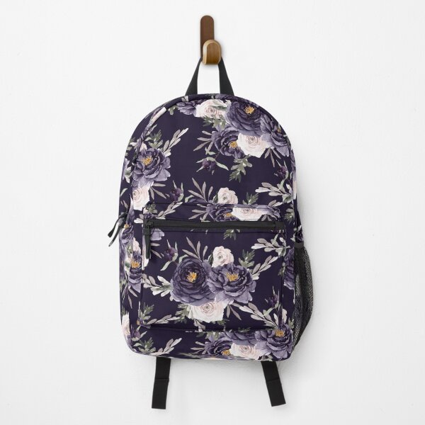 Item preview, Flowers on black patterned designed and sold by WeirdGirlGFX.