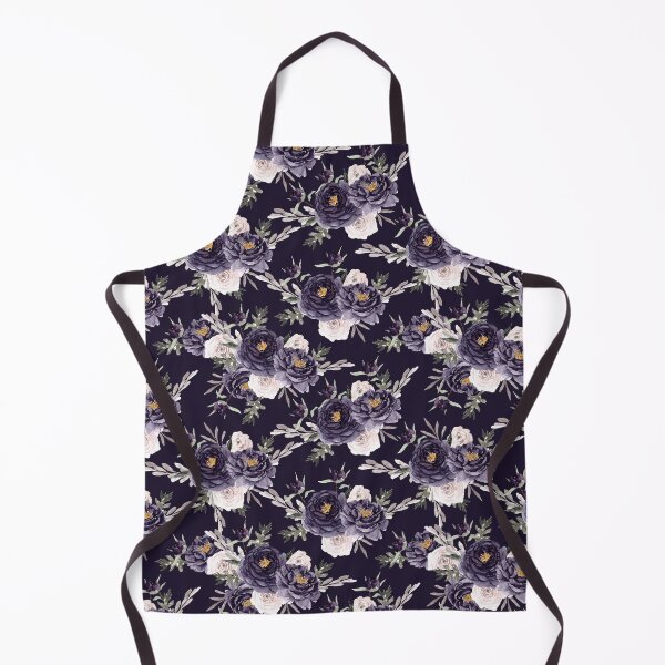 Item preview, Flowers on black patterned designed and sold by WeirdGirlGFX.
