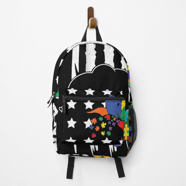 Item preview, Autism Nanny Awareness Distressed American Flag designed and sold by vivanbess.
