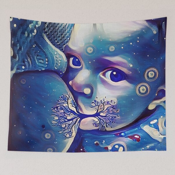 Item preview, Woman feeding art designed and sold by VivaanArt.