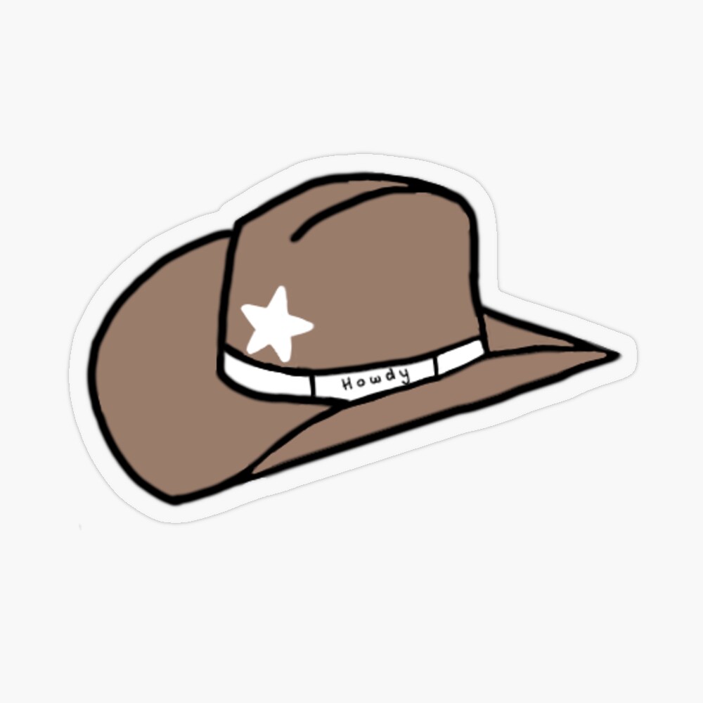 Cowgirl Hat Sticker for Sale by Shop-With-Me