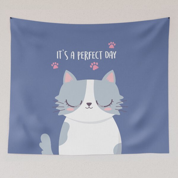 Item preview, Perfect day (Cute cat) designed and sold by kims-club.