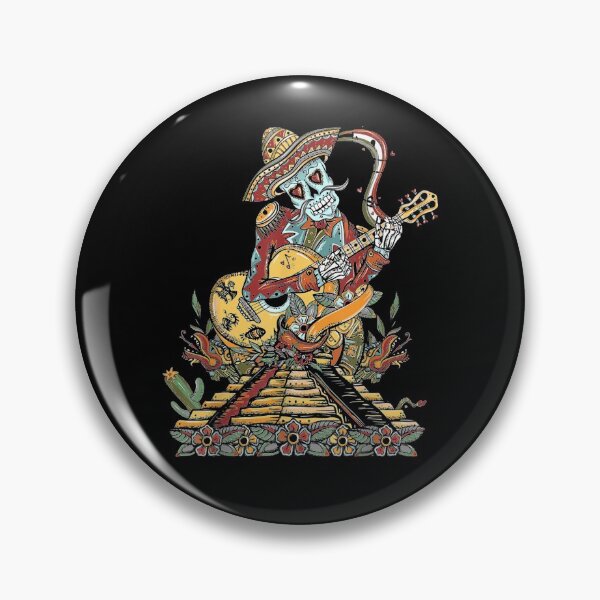Item preview, Guitar Lover Mexican Skeleton Wtih Guitar designed and sold by nancyholly.
