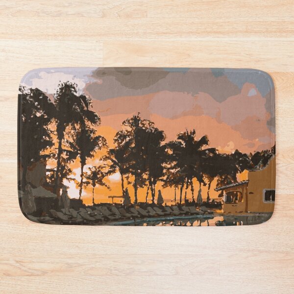 Item preview, MEXICO Cancún Pool Sunset designed and sold by VoyageVectors.