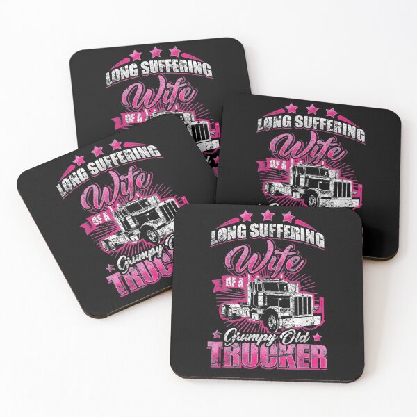 Item preview, Long Suffering Wife Of Grumpy Truck Driver Trucker designed and sold by nancyholly.