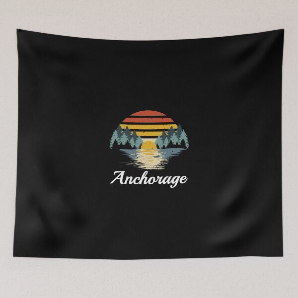 Item preview, Camping T Shirt Anchorage Alaska Family Vacation Hunting Group Retro Camper Campfire Gifts Tee designed and sold by elviakenni.
