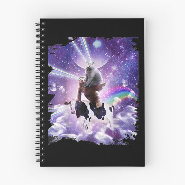 Item preview, Laser Eyes Cat On Sloth Cow Rainbow designed and sold by nancyholly.