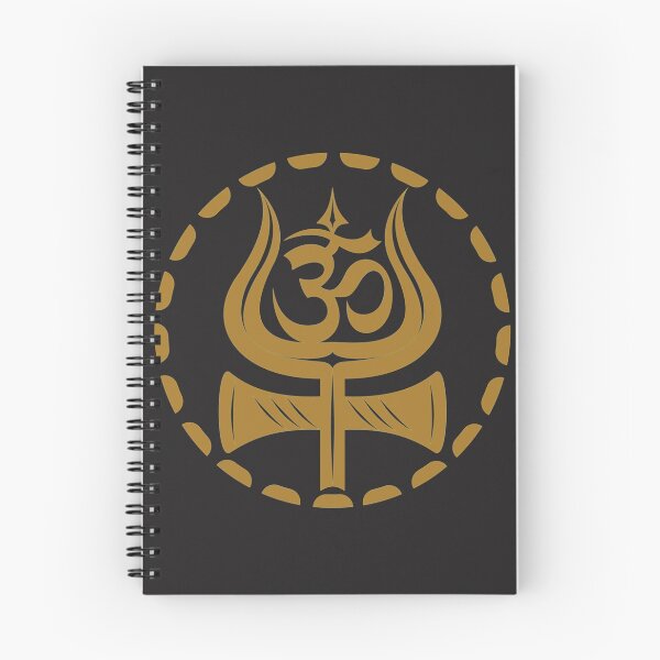 Artikelvorschau, Goldener Shiv Trishul mit Ohm entworfen und verkauft von WalkerBeatonk.