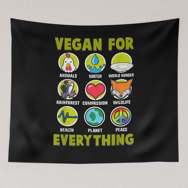 Item preview, Vegan For Everything Proud Vegan designed and sold by vivanbess.