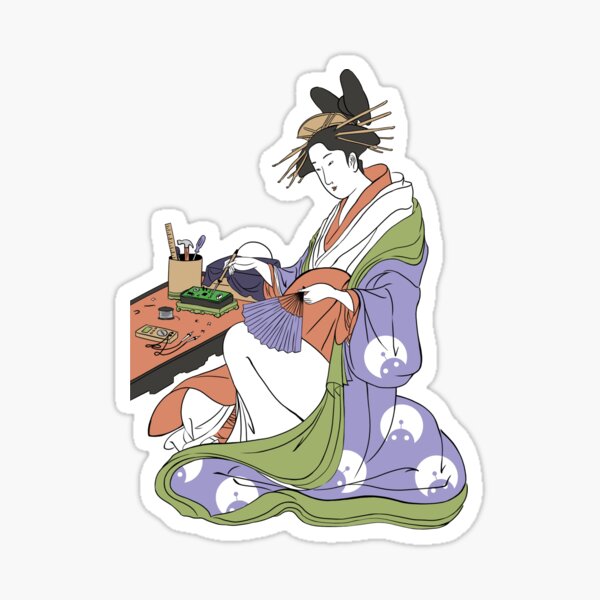 Soldering Geisha Sticker