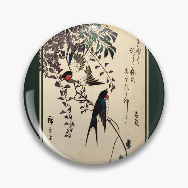 Item preview, Swallow and Wisteria by Utagawa Hiroshige designed and sold by DragonXX.