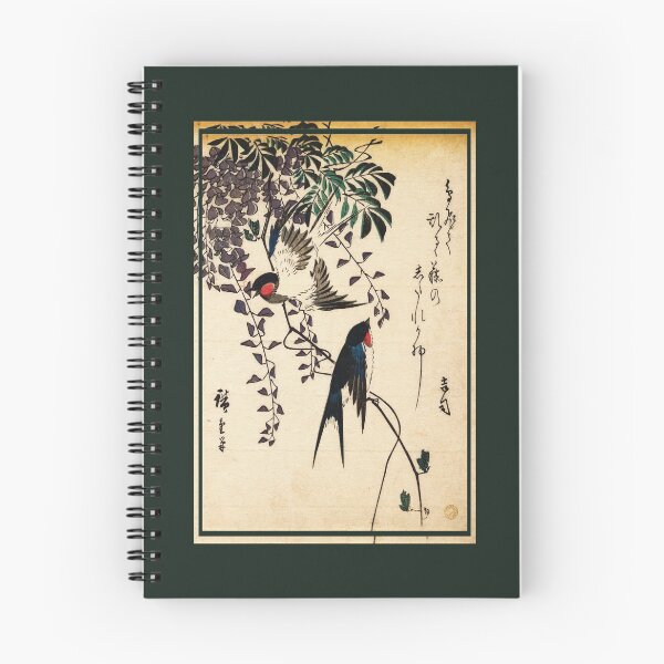 Item preview, Swallow and Wisteria by Utagawa Hiroshige designed and sold by DragonXX.
