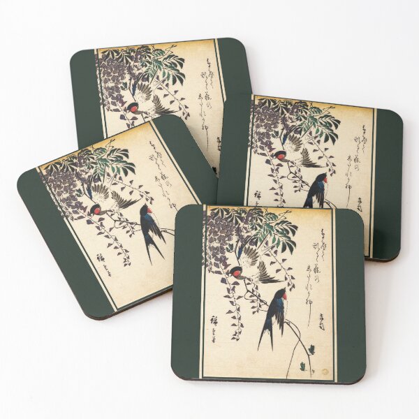 Item preview, Swallow and Wisteria by Utagawa Hiroshige designed and sold by DragonXX.