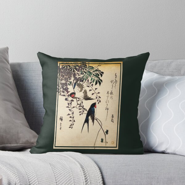 Item preview, Swallow and Wisteria by Utagawa Hiroshige designed and sold by DragonXX.