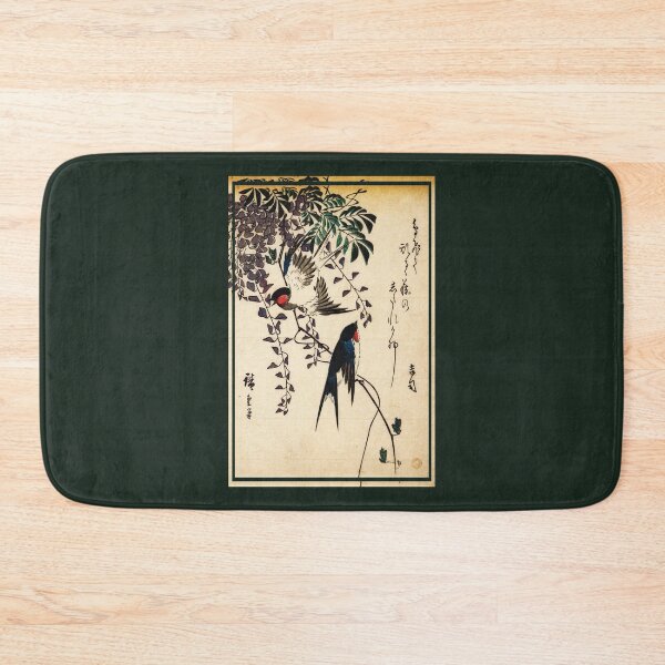 Item preview, Swallow and Wisteria by Utagawa Hiroshige designed and sold by DragonXX.