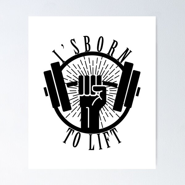 Item preview, I was born to lift 2 designed and sold by WorkoutatHome.