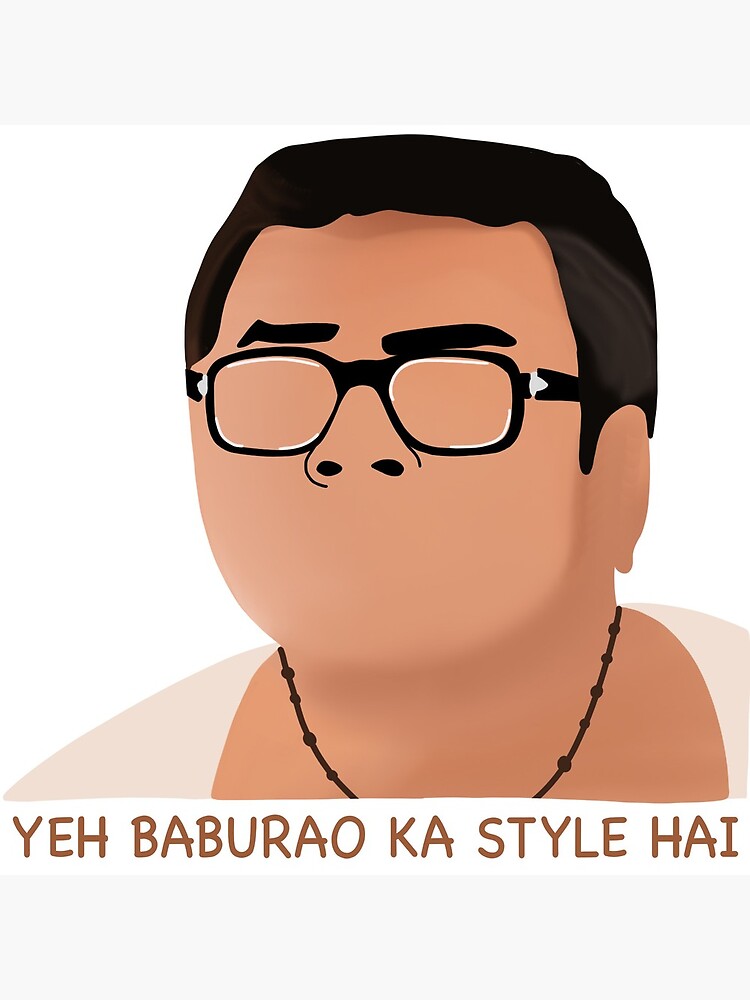 YE BABU RAO KA STYLE HAI PRINTED MEN T-SHIRTS tshirt/ tshirts/ men