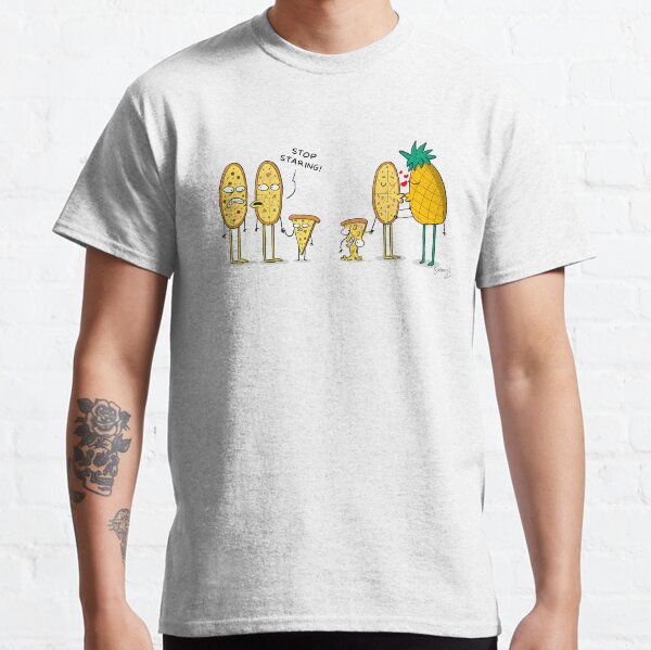 Pineapple Pizza Comic Classic T-Shirt