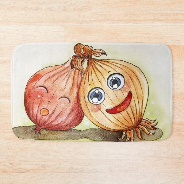 Item preview, Red Onion and Brown Onion Cartoon Cute designed and sold by KritsadaRuang.