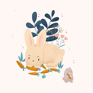 Artwork thumbnail, Grumpy Rabbit by chuijia