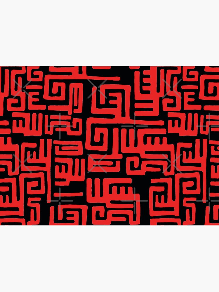 Trendy Home Décor Red Black Pattern Prints by GODS4US