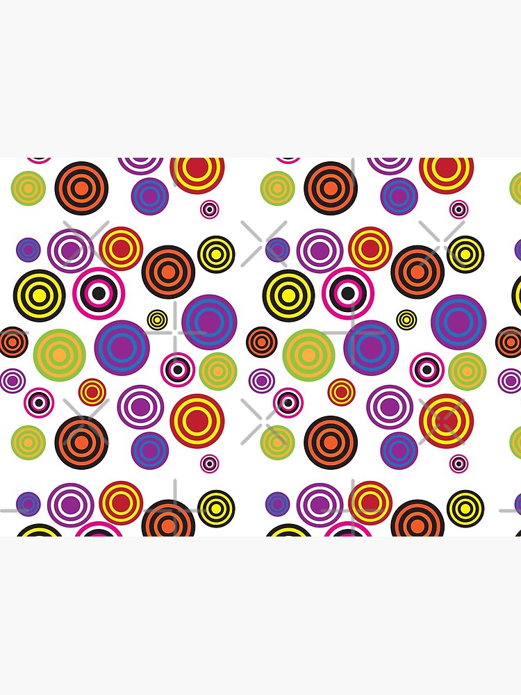 Colorful Bright Stripped Circle Pattern Design by GODS4US