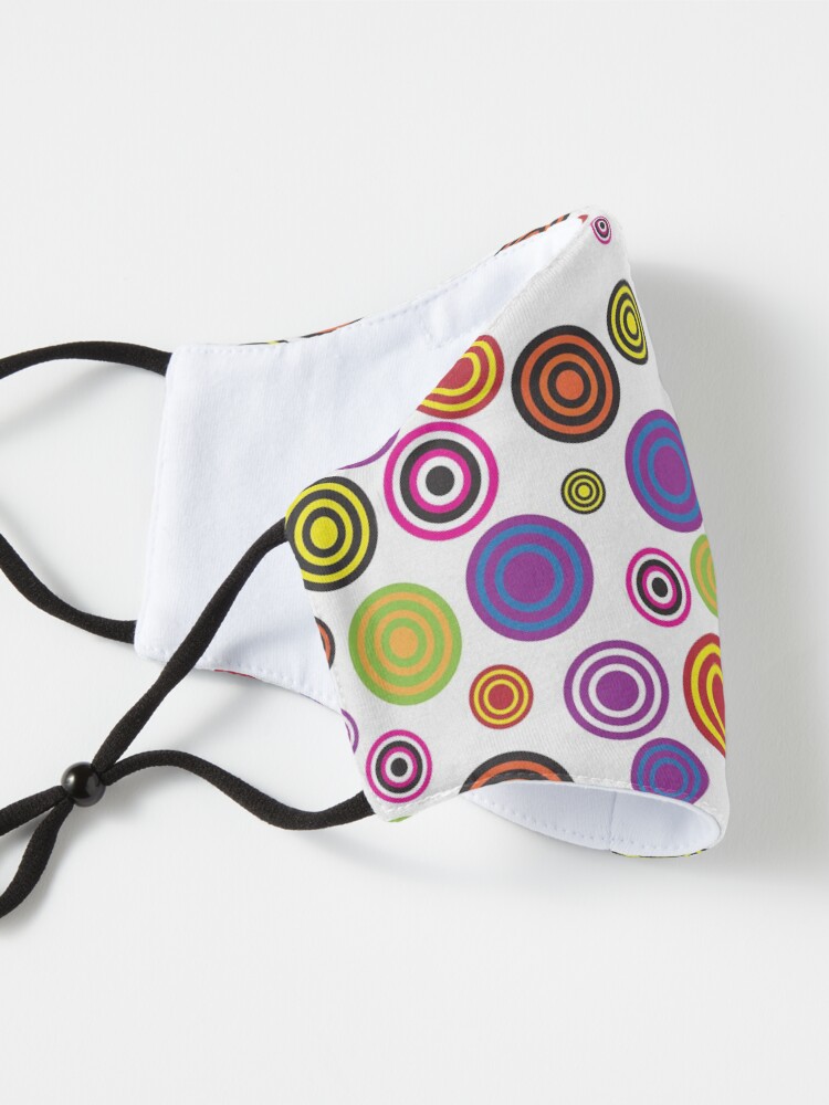 Alternate view of Colorful Bright Stripped Circle Pattern Design Mask