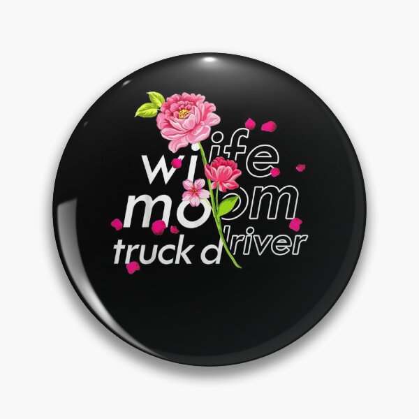 Item preview, Wife Mom Truck Driver Mother's Day Floral Trucker designed and sold by vivanbess.